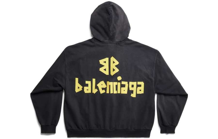 Balenciaga SS23 Sweatshirt Loose Fit Men's Black