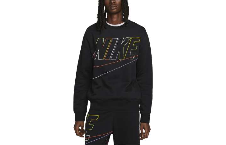 Nike Nike Sweatshirts Men's Black Crew Neck Moderate Regular