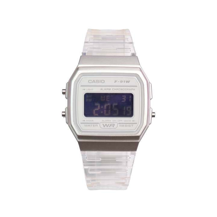 CASIO CASIO Custom Collection Electronic Movement Resin Strap Watch Unisex Purple Watch Dial