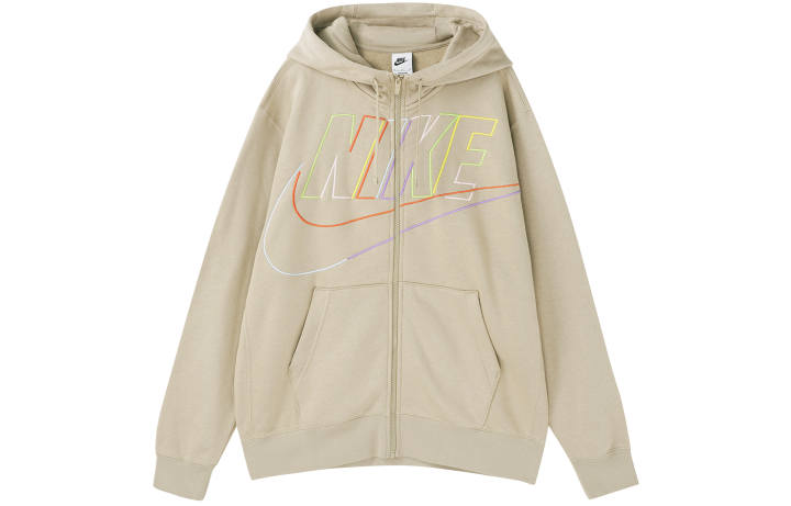 Nike Nike Sweatshirts Men's Khaki Hooded Moderate Cardigan