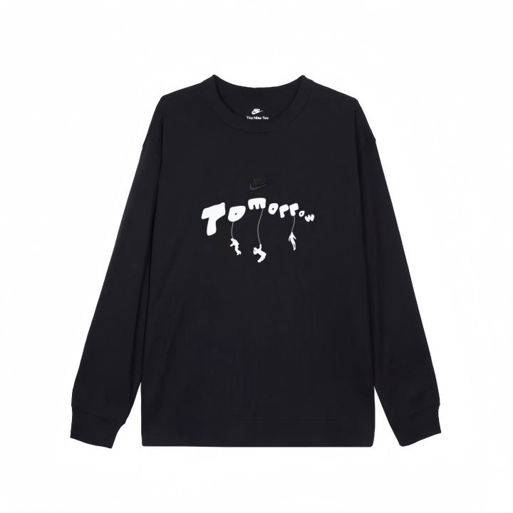 Nike Nike T Shirts Unisex Black Crew Neck Straight Fit