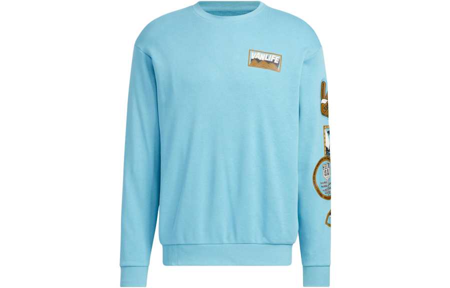 Adidas Neo Sweatshirts Unisex Vintage Blue Crew Neck Moderate Other