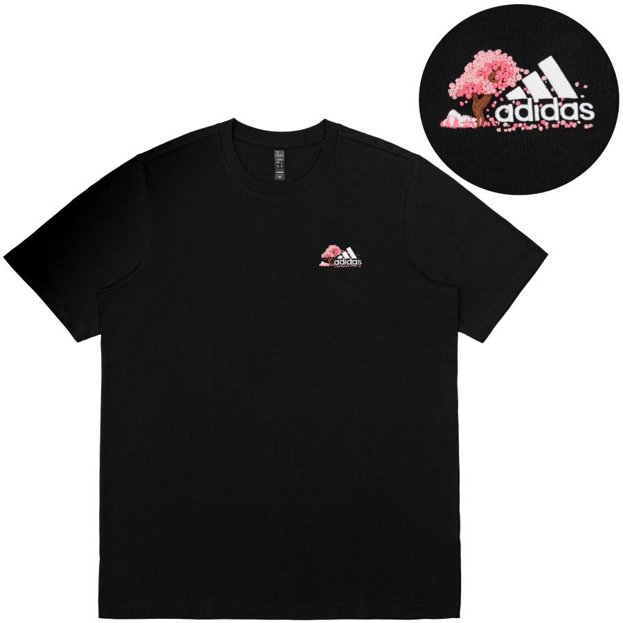 Adidas Adidas T Shirts Unisex Black Crew Neck Moderate Straight Fit