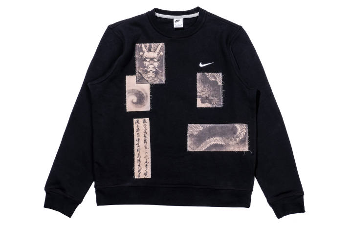 Nike Nike Sweatshirts Men's Black Crew Neck Moderate Regular