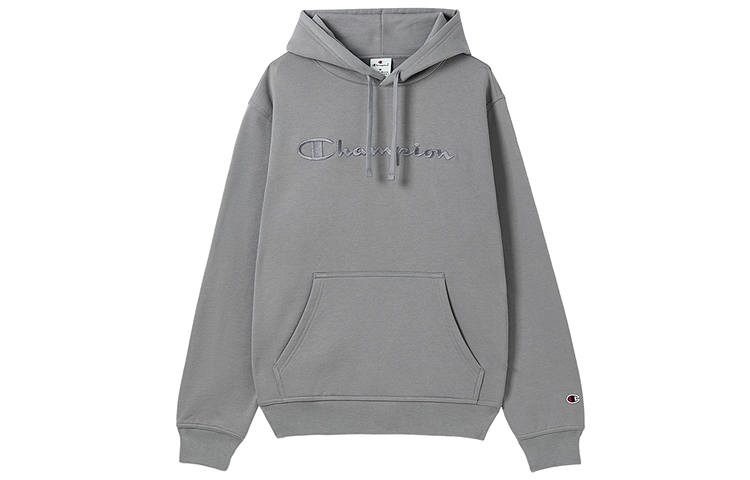 Champion Champion FW24 Script Shop Champion Script Embroidery Logo Solid Color Basic Casual Versatile Fleece Lined Hooded