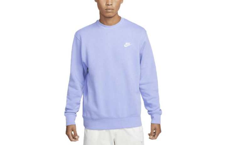 Nike Nike Sweatshirts Men's Steel Blue Crew Neck Moderate Regular