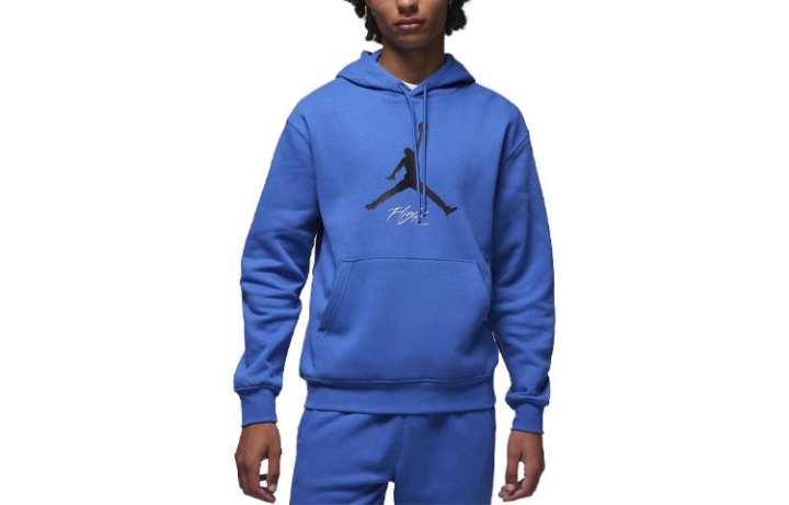 Jordan Jordan ESSENTIALS Sweatshirts Men's Blue Hooded Moderate Regular