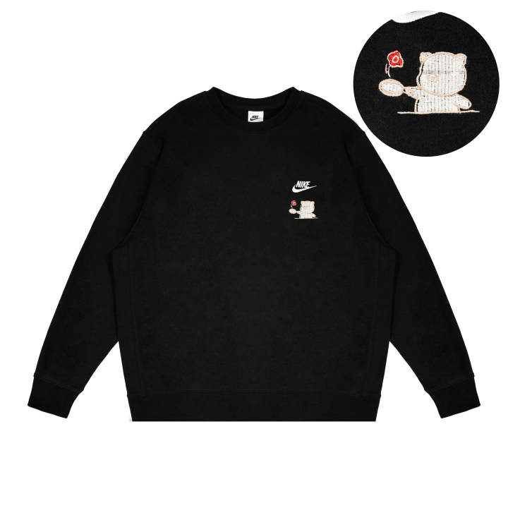 Nike Nike Sweatshirts Unisex Black Crew Neck Moderate Regular