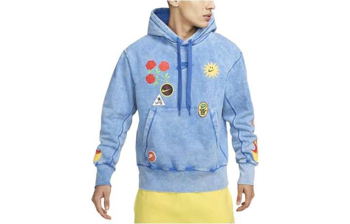 Nike Nike Sweatshirts Men's Blue Hooded Moderate Cardigan