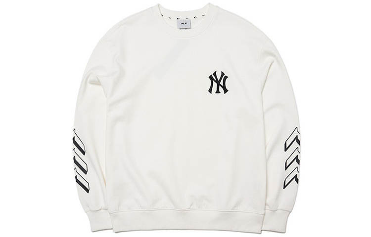 MLB MLB New York Yankees Sweatshirts Unisex White Crew Neck Moderate Regular
