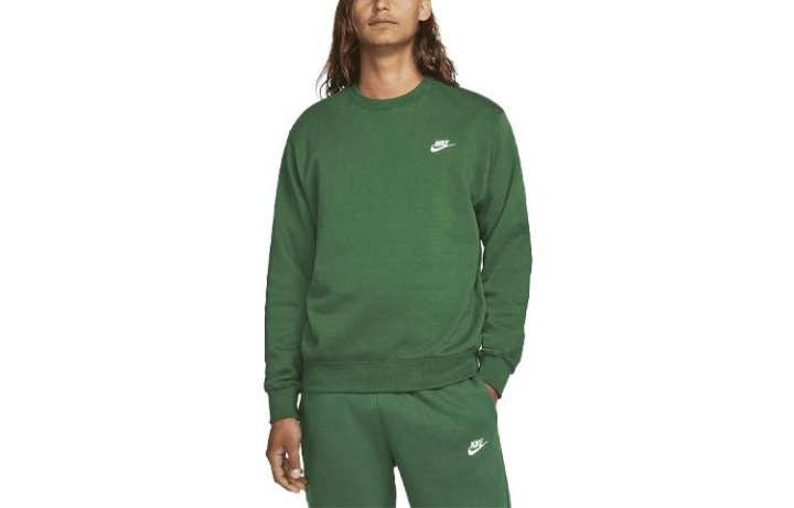 Nike Nike Sweatshirts Men's Green Crew Neck Moderate Regular