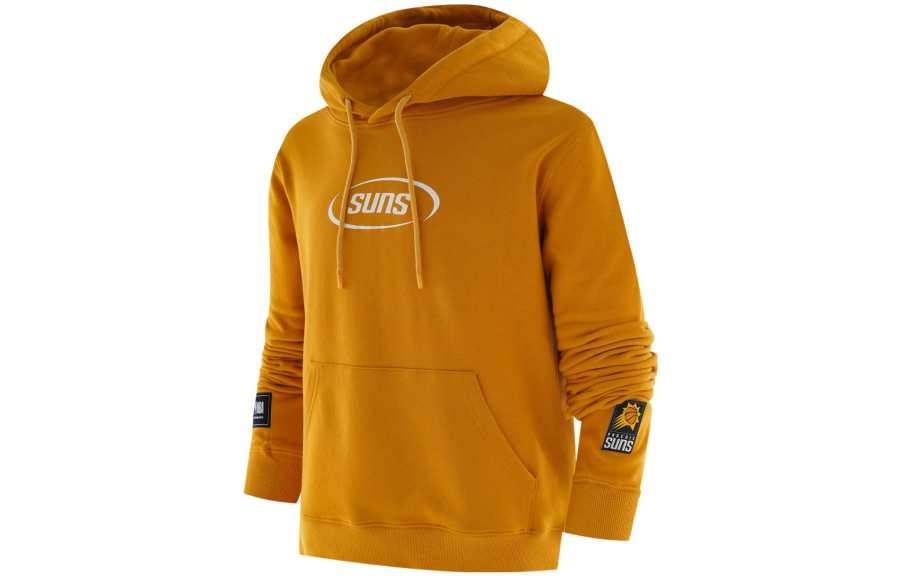 NBA Team Sweatshirts Unisex Orange Hooded Moderate Other