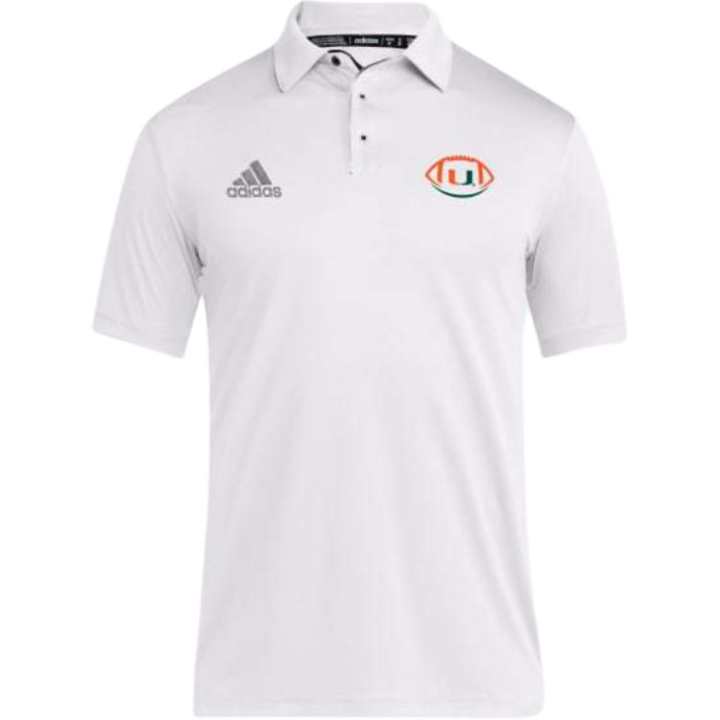 Adidas Adidas Free Shipping With AdiClub Miami Hurricanes Coaches Polo