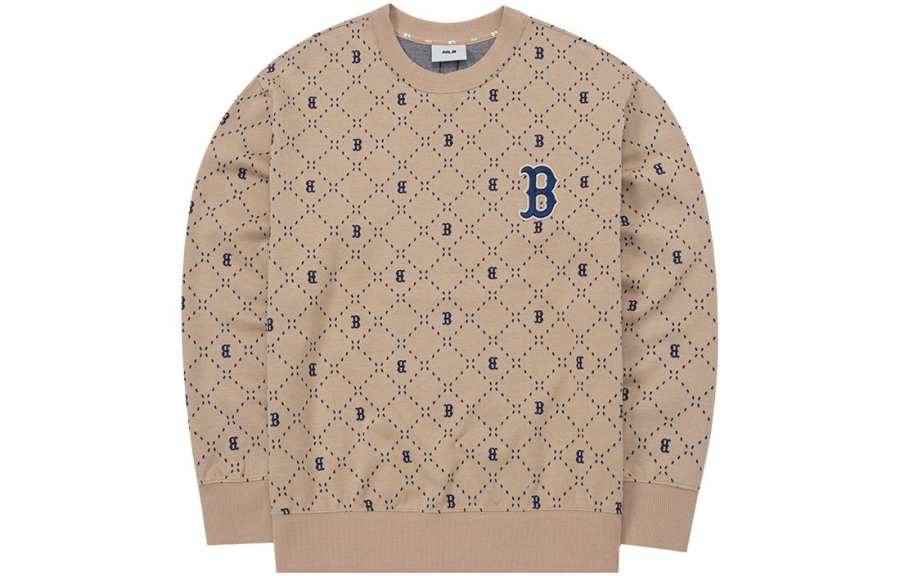 MLB MLB Sweatshirts Unisex Khaki Crew Neck Moderate