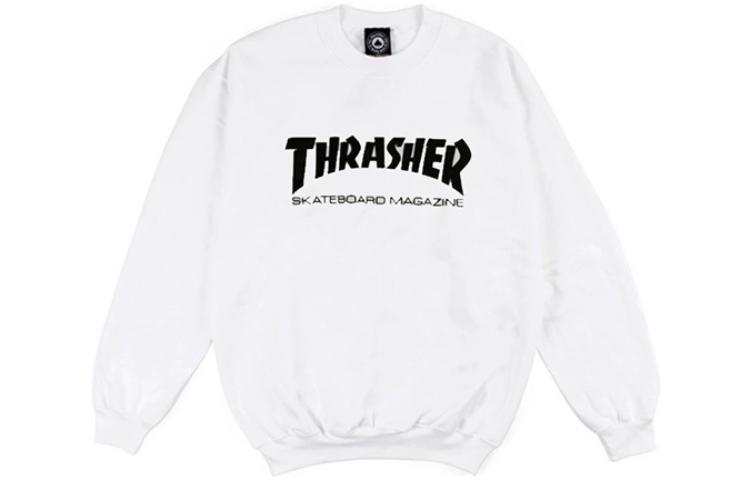 Thrasher Thrasher Sweatshirts Unisex White Crew Neck Moderate