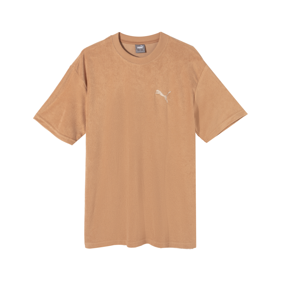 PUMA TOWELING CATRELAXED T Shirt Men's Desert Yellow