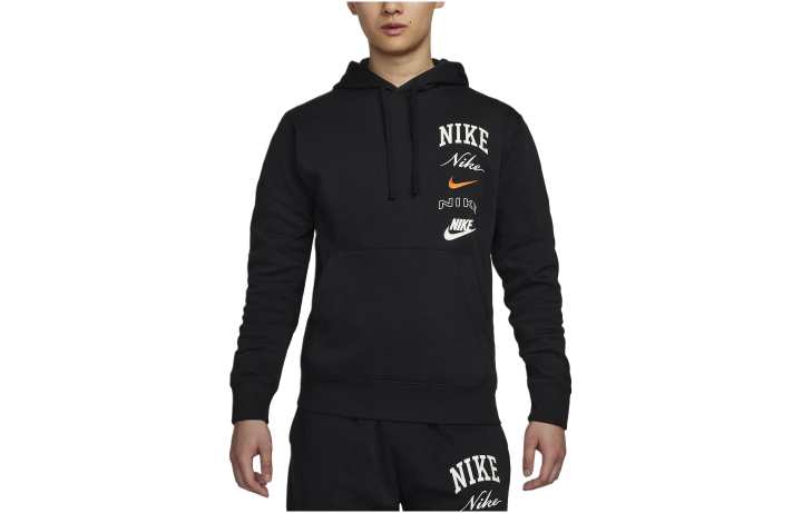 Nike Nike Sweatshirts Men's Black Hooded Moderate Regular