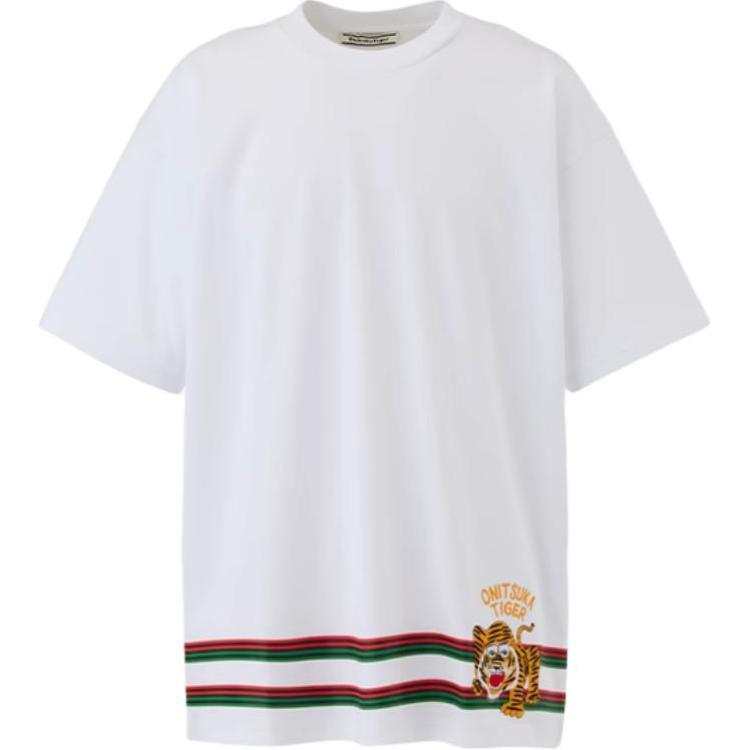 Onitsuka Tiger T Shirt Unisex White