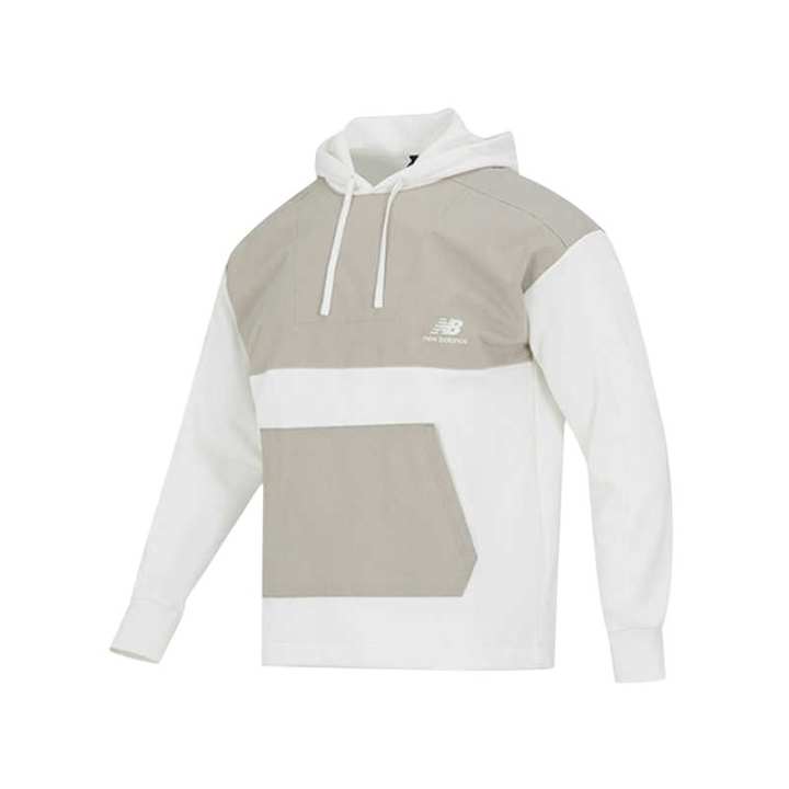 New Balance New Balance Sweatshirts Men's White Hooded Moderate Regular