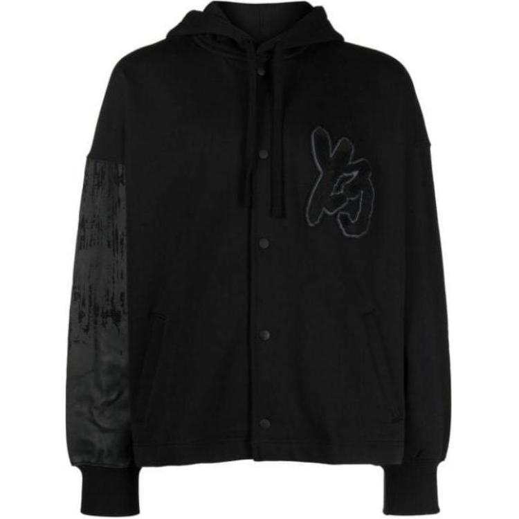Y-3 Y-3 Logo-patch Organic Cotton Hoodie