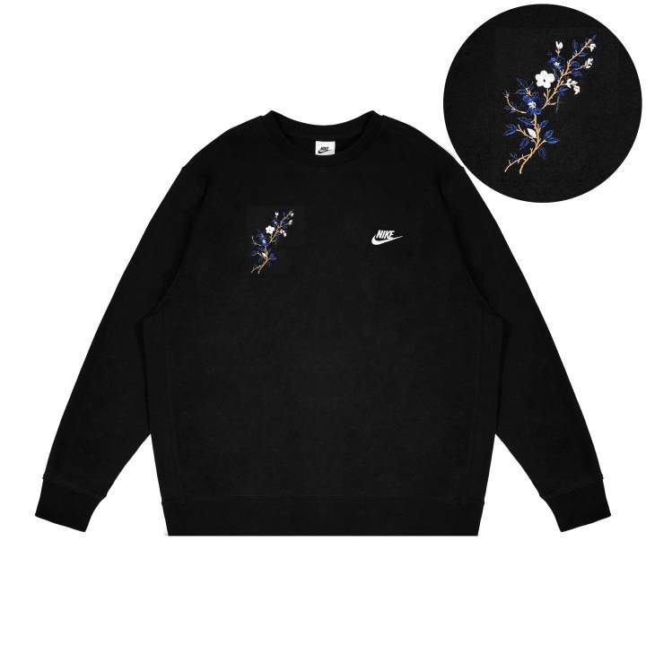 Nike Nike Sweatshirts Unisex Black Crew Neck Moderate Regular