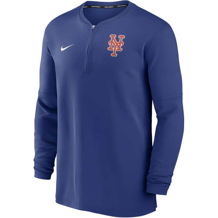 Nike Nike New York Mets Authentic Collection Game Time Men's Nike Dri FIT Mlb 1/2 Zip Long Sleeve Top