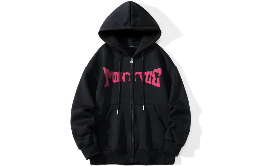 MONTVOO Sweatshirts Unisex Hooded Thickened Cardigan