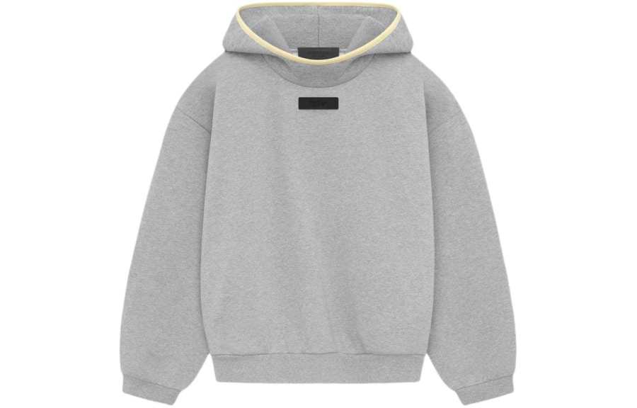 Fear Of God Essentials SS24 Drop2 Hoodie Solid Color Hooded Pullover Fleece Lined Long Sleeve American Style Sweatshirt