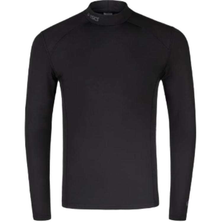ASICS ASICS T Shirts Men's Black Half Turtleneck Moderate