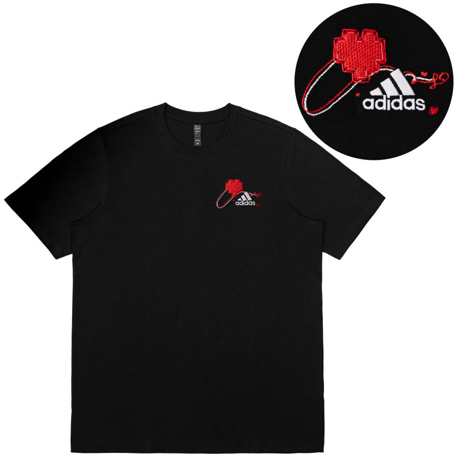 Adidas Adidas T Shirts Unisex Black Crew Neck Moderate Straight Fit