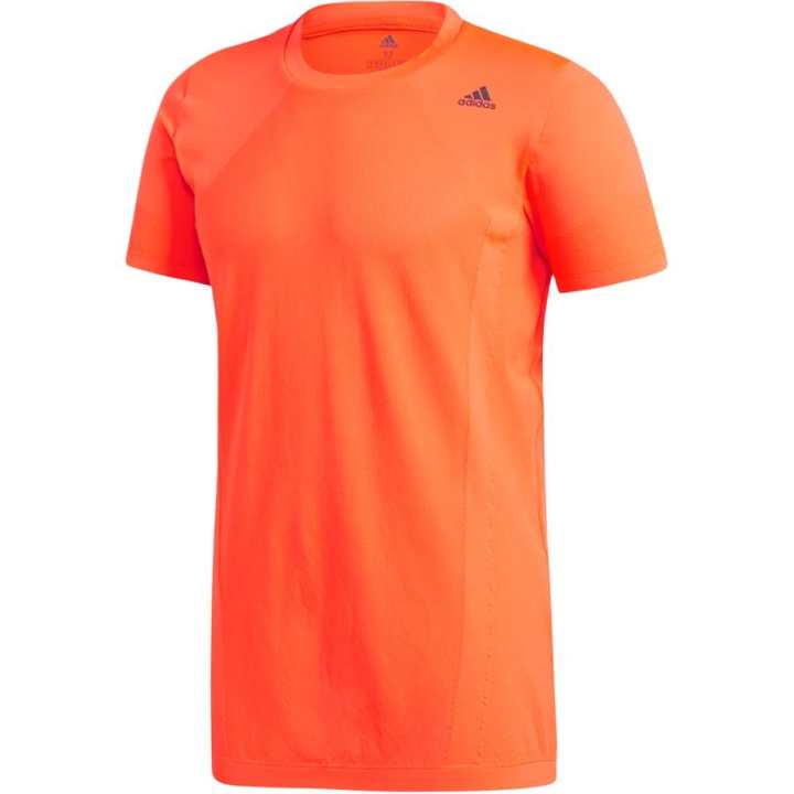Adidas Adidas T Shirts Men's Orange Crew Neck Moderate