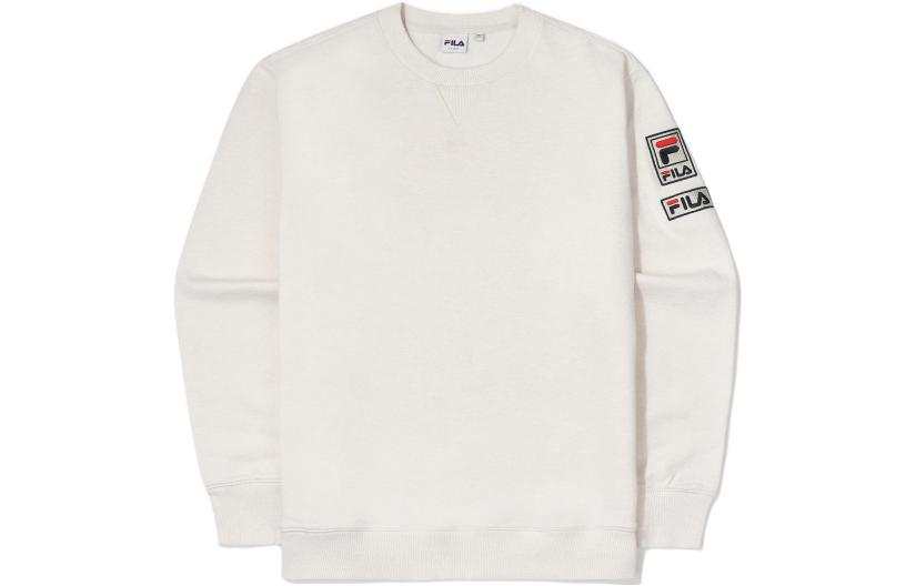 FILA Sweatshirts Unisex White Crew Neck Moderate Regular