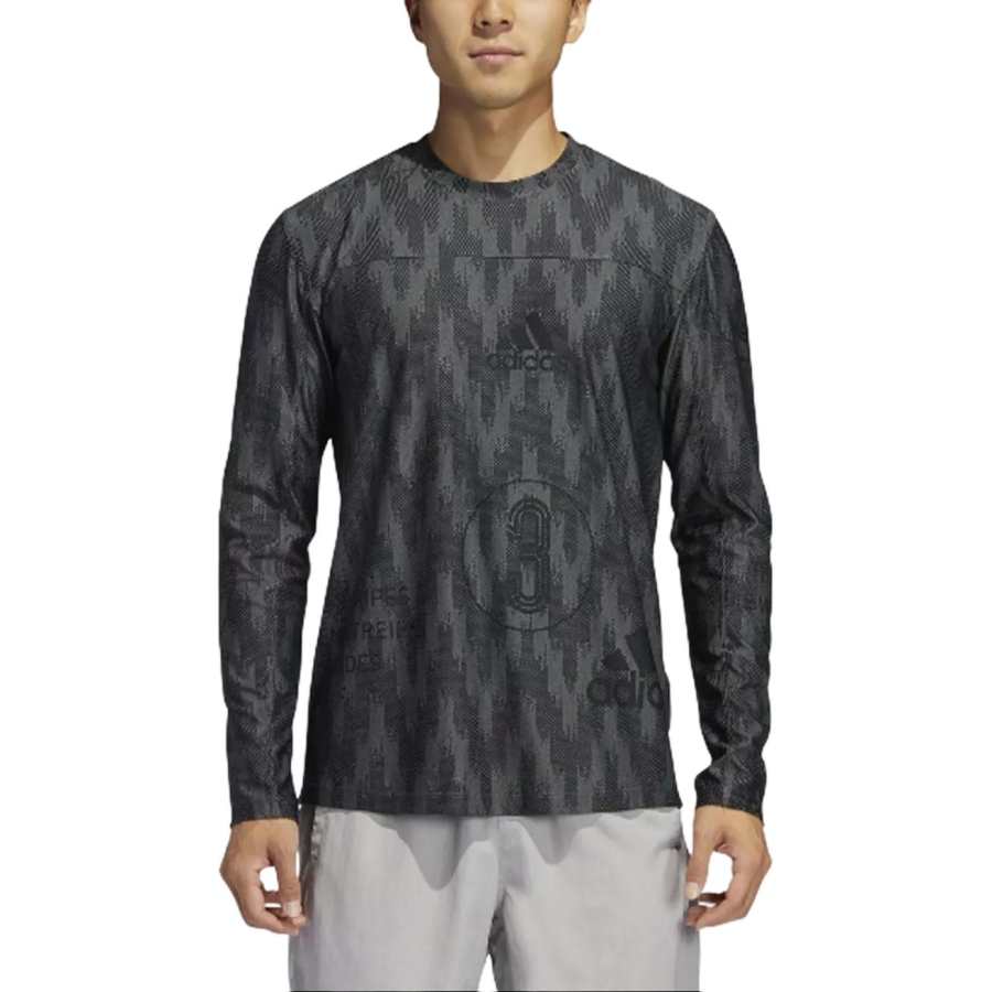 Adidas Adidas AEROREADY City Knit T Shirt Men's Gray/Black