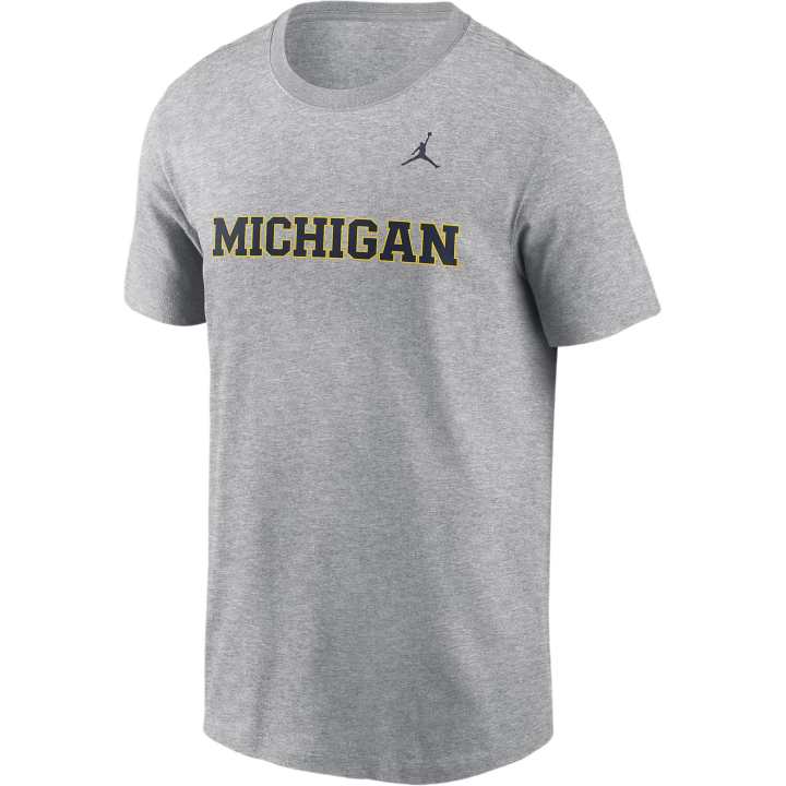 Jordan JORDAN Michigan Wolverines Primetime Wordmark Men's JORDAN College T-Shirt