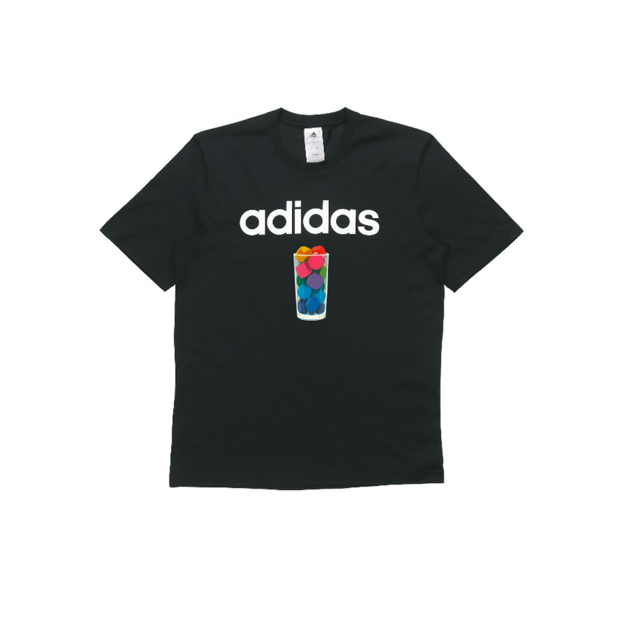 Adidas Adidas T Shirts Unisex Black Crew Neck Moderate Straight Fit