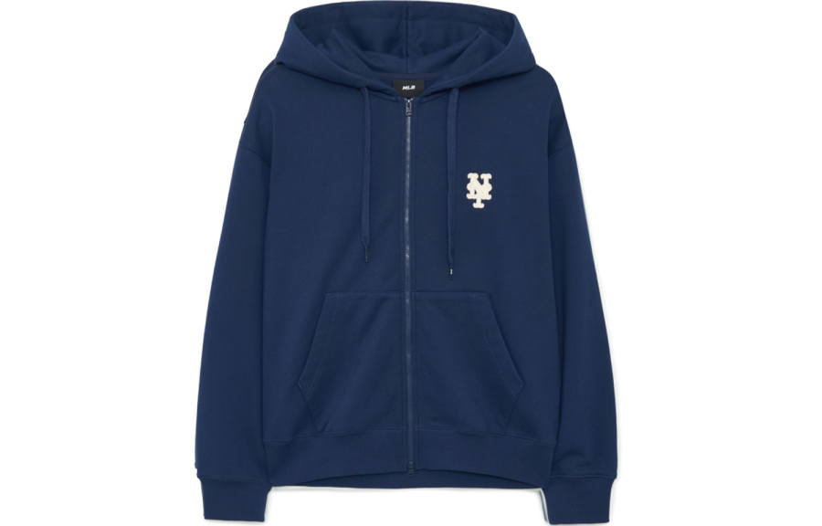 MLB MLB Sweatshirts Unisex Navy Hooded Moderate Cardigan