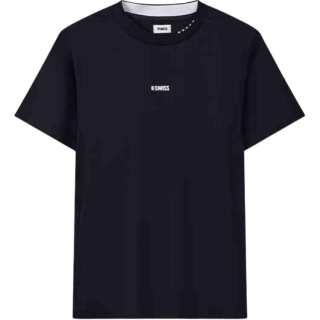 K·SWISS T Shirts Men's Jet Black Crew Neck Moderate Straight Fit