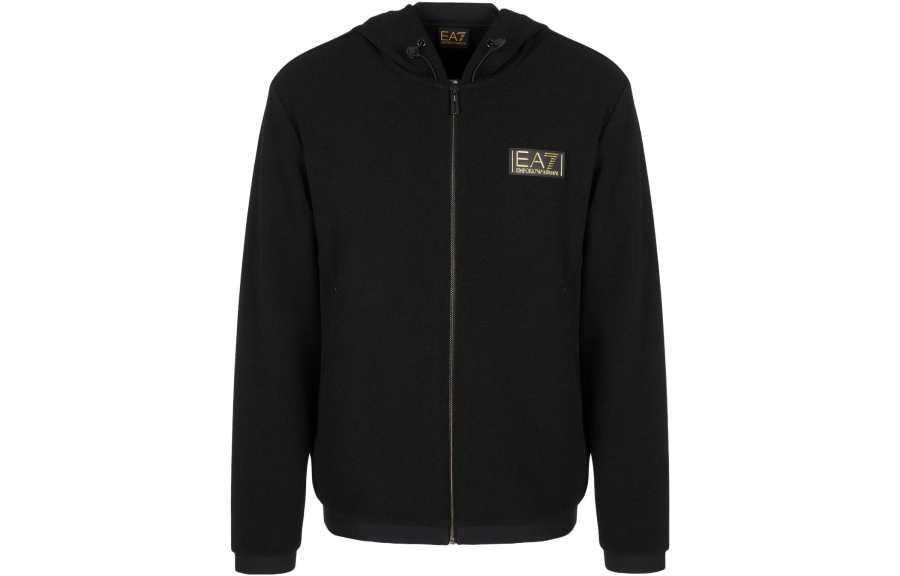 EMPORIO ARMANI 【Previous Season】logo-lettering hooded jacket