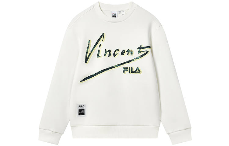 FILA x FANGAOBOWUGUAN Sweatshirt Men's Cloud White
