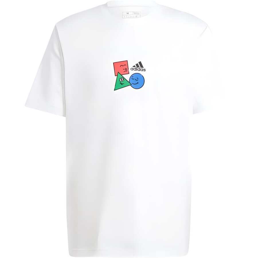 Adidas Adidas T Shirts Men's White Crew Neck Moderate