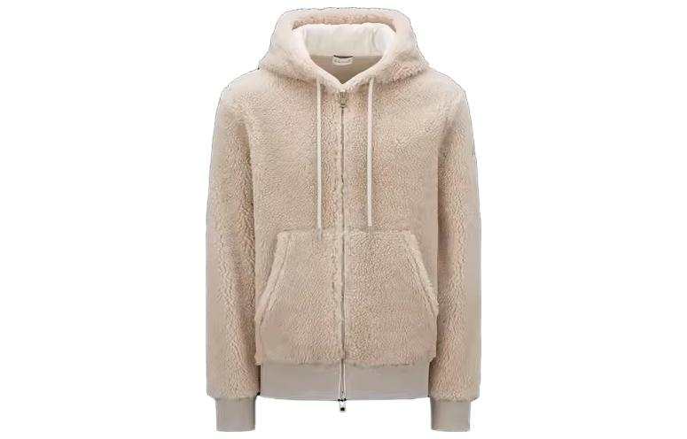 Moncler Sweatshirts Men's Beige Hooded Moderate Other
