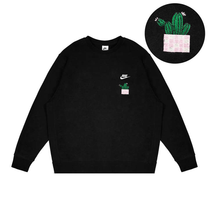 Nike Nike Sweatshirts Unisex Black Crew Neck Moderate Regular