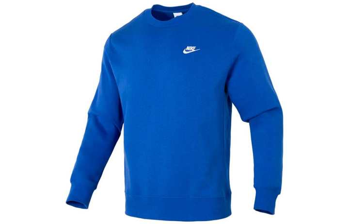 Nike Nike Sweatshirts Men's Blue Crew Neck Thickened Regular
