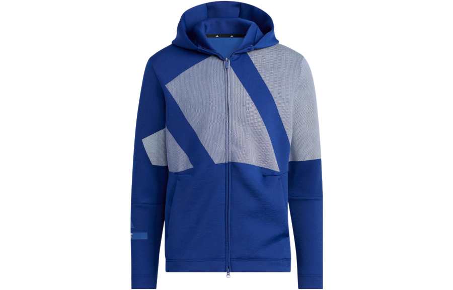 Adidas Adidas Sweatshirts Men's Victory Blue Hooded Moderate Cardigan