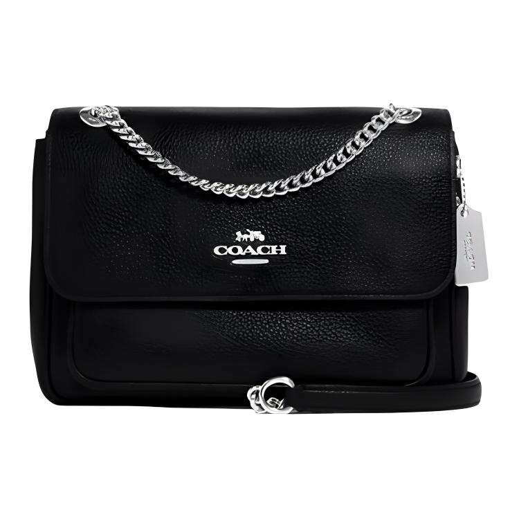 COACH Klare Cow Leather Crossbody Bag, Shoulder Bag Medium Women's Black