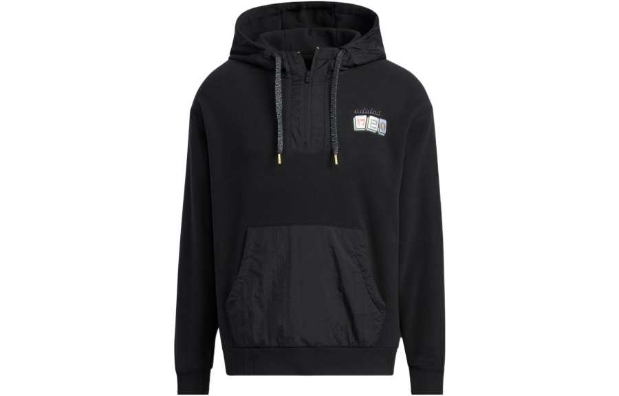 Adidas Neo Sweatshirts Men's Black Hooded Moderate Regular