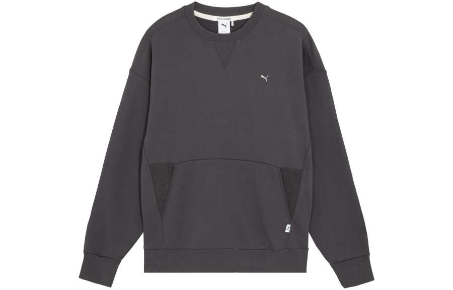 PUMA Sweatshirts Unisex Charcoal Black Crew Neck Moderate Other