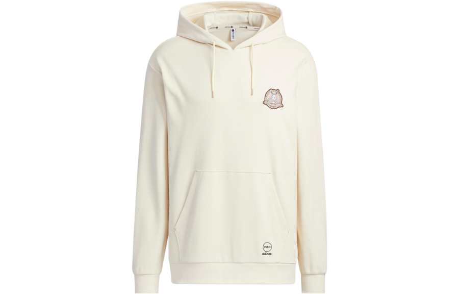 Adidas Neo Sweatshirts Men's Wonder White Hooded Moderate Regular