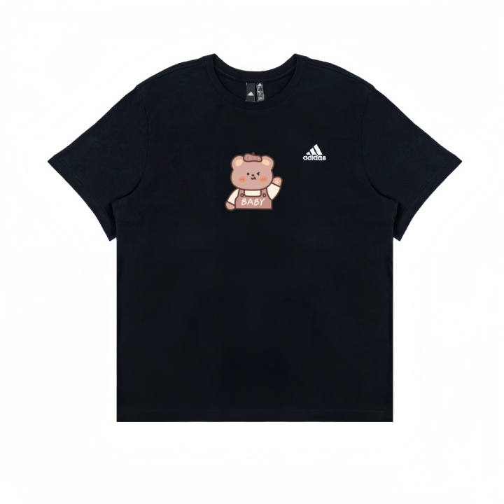 Adidas Adidas T Shirts Unisex Black Crew Neck Moderate