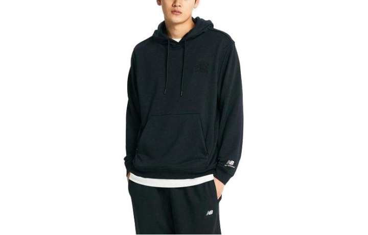 New Balance New Balance Sweatshirts Men's Black Hooded Moderate Regular
